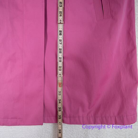 Vintage Esprit Women's Solid Pink Knee-Length Rain Coat, size S - Picture 5 of 16